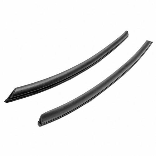 Rear Roll-Up Quarter Window to Side Glass Seals for Convertibles. Made with steel cores. 15-1/4 In.